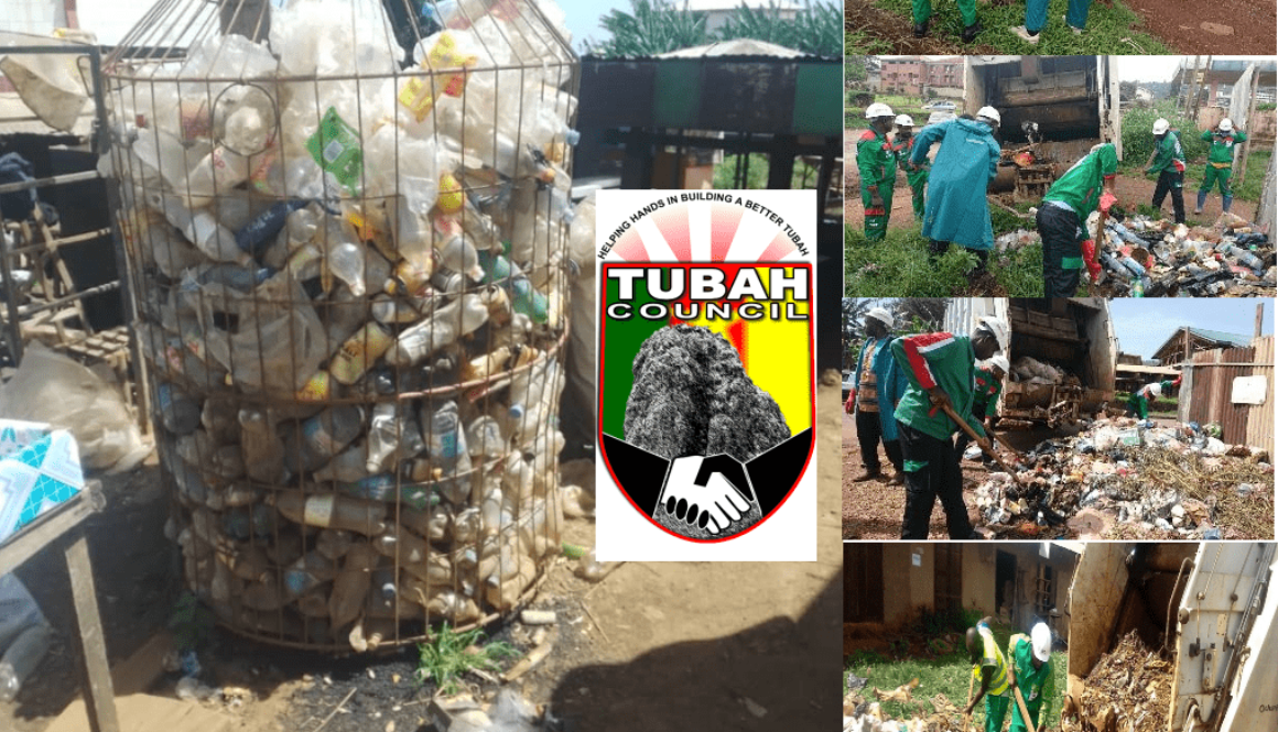 monthly cleanup activities carried out in the Tubah Municipality by the team of Hygiene and Sanitation