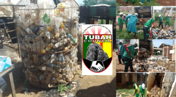 monthly cleanup activities carried out in the Tubah Municipality by the team of Hygiene and Sanitation