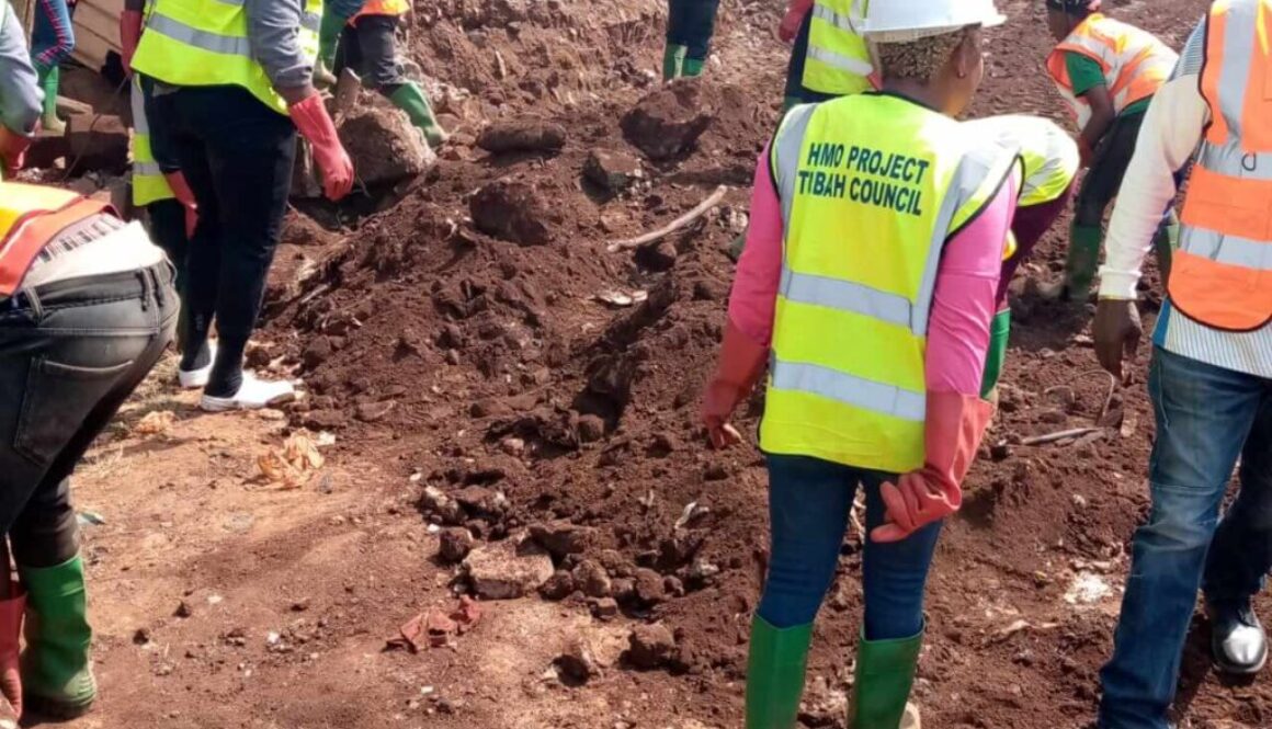 ONGOING PROJECT, ECOLOGICAL PAVEMENT FROM ENS STREET UP TO AGRIC ROAD- NDIKUM STREET, PACIFIC STREET UP TO GOVERNMENT SCHOOL JUNCTION USING THE LABOR BASED APPROACH HIMO IN TUBAH COUNCIL.